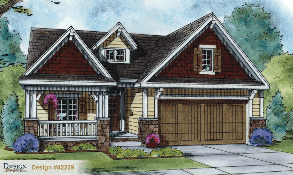 Design Basics Cedar Glen II Home Plan Drawing #42229fe