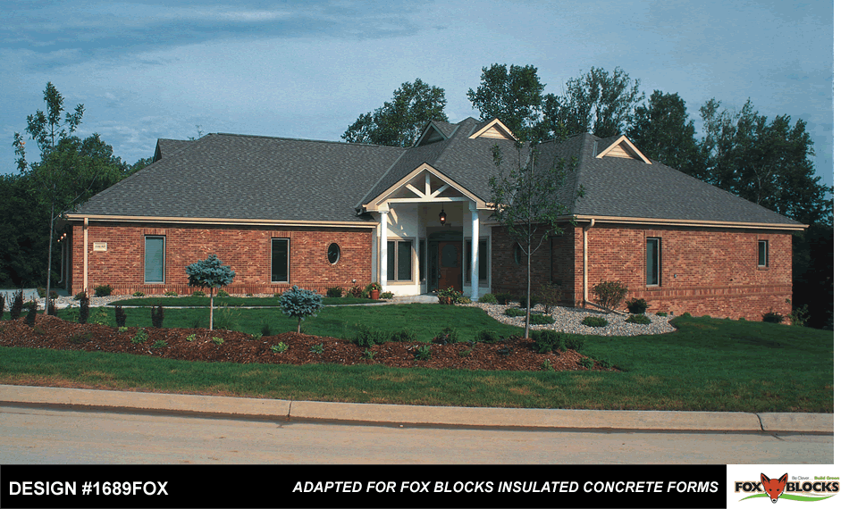 Plan 1689 Newman - Fox Blocks Adapted Home Plan