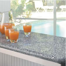 quartz counters in the bathroom