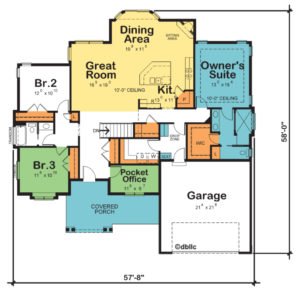 42374W Sinclair Creek Modern Farmhouse - Open floorplan. Great for entertaining.