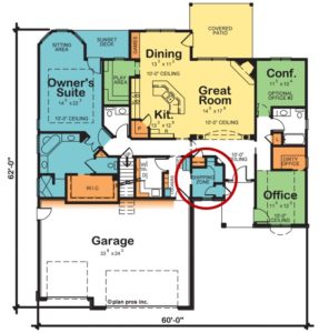 Leinart floor plan - shipping vestibule