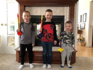 Photo of Boys with Toy Rockets