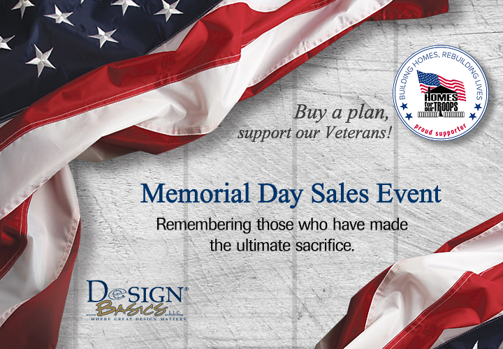 Memorial Day 2021 Special Offer. Help support Homes for our Troops. Memorial Day 2021