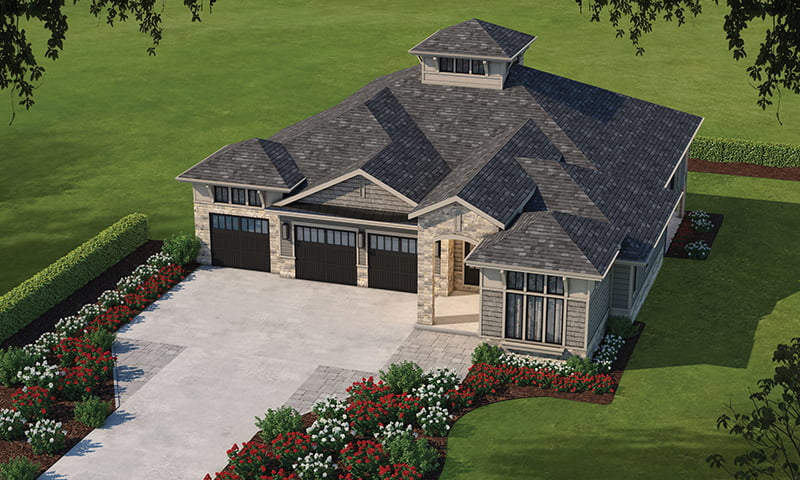Unique Homes Aerial Rendering Unique Homes