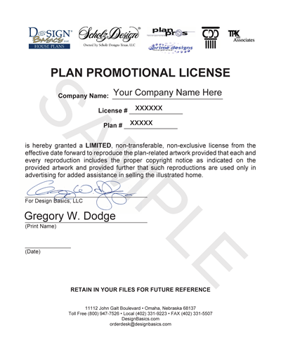 Plan Promotional License