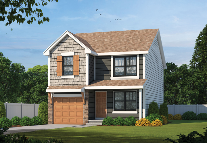 29350 Kershaw<br />
1540 Finished Sq. Ft., 3 or 4 Beds, 2.5 Baths, 24' Wide.